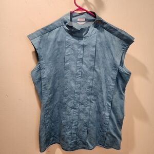 TAHARI Cotton Blended Sleeves Blouse size 14